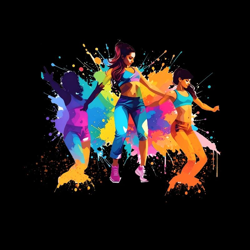 dancer,dance,illustration,colorful,graffiti