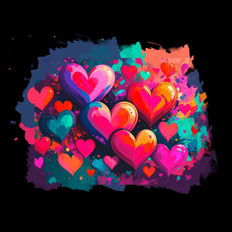 herzen,bunt,pink,graffiti,herz,malerei