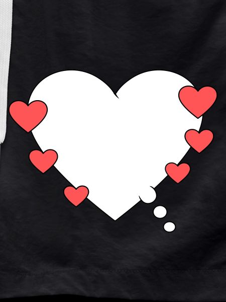 Thought bubble with heart