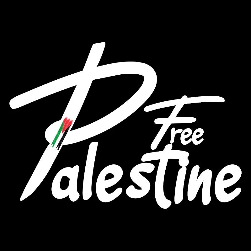 Free palestine text