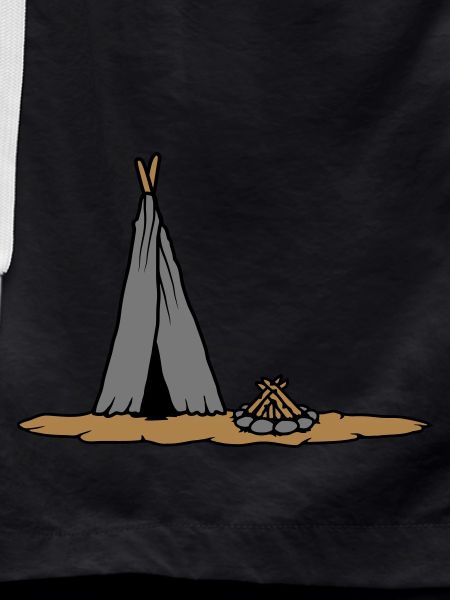 Campfire primitive tent design