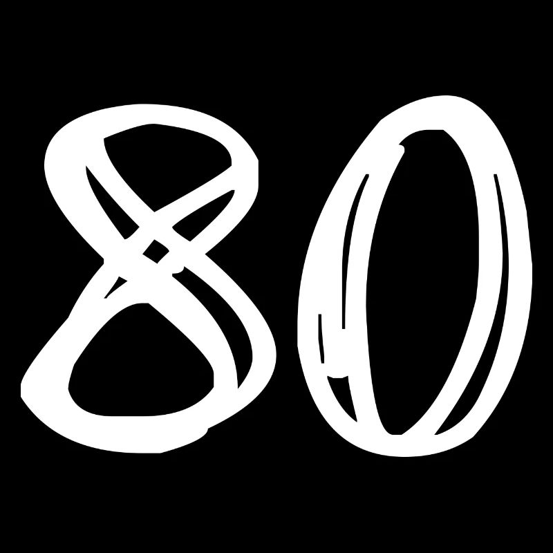 80 YEARS. 80TH ANNIVERSARY. BIRTHDAY 80 YEARS. 80