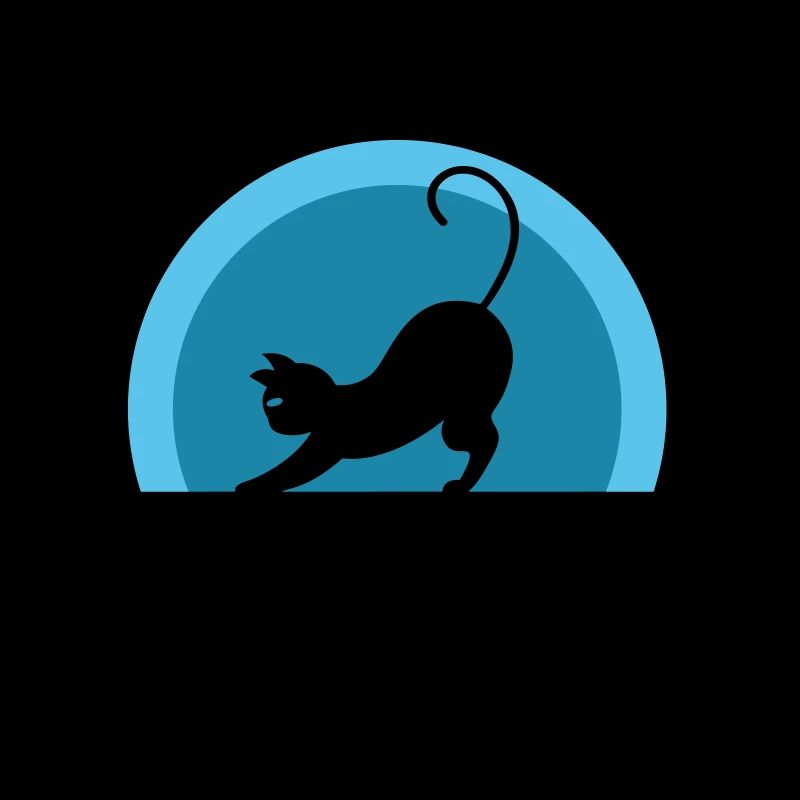 Cat | with writing field | Vectorgraphic