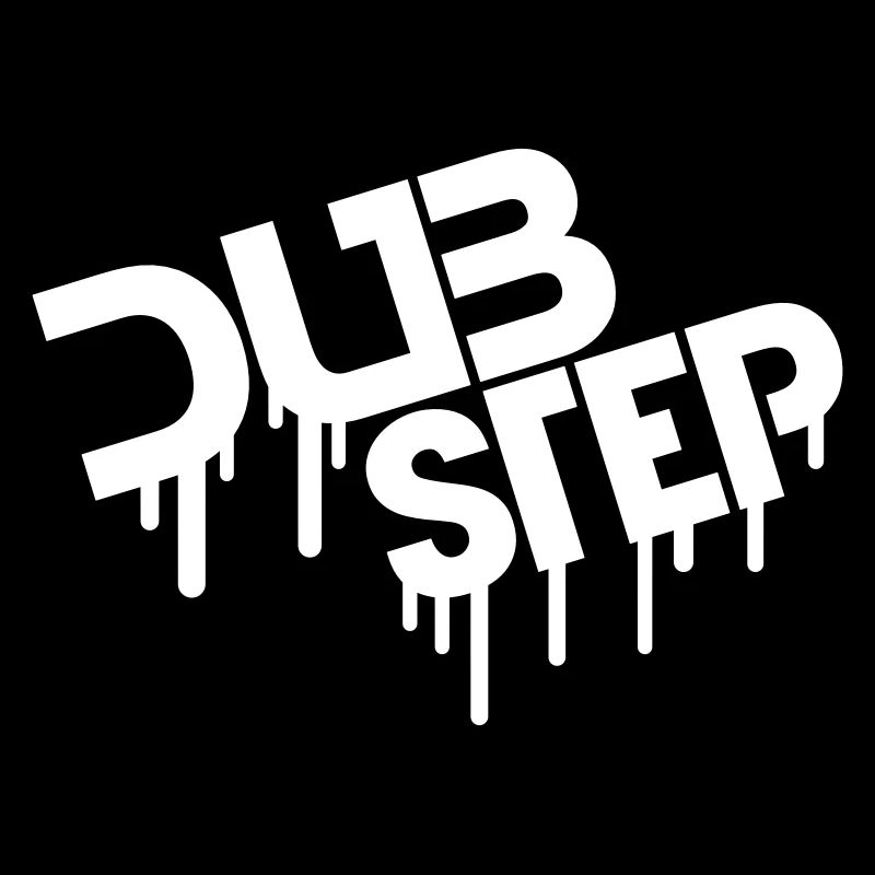 Drop Dub Step Techno Music Party Club Texte Logo