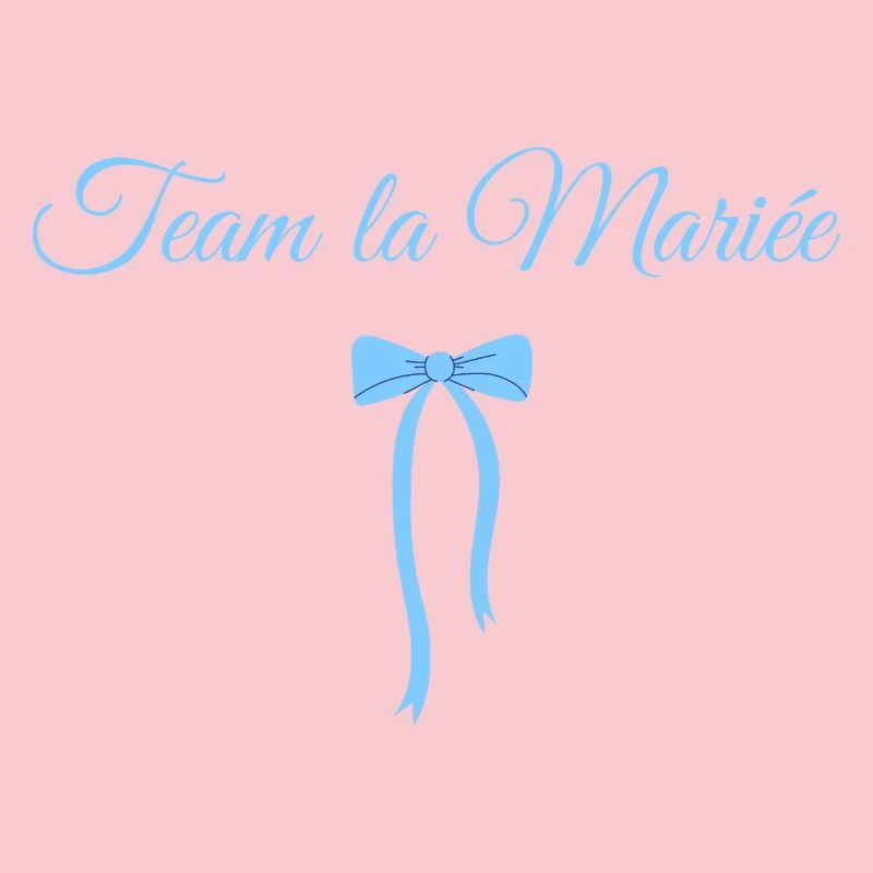 Team la mariée noeud bleu