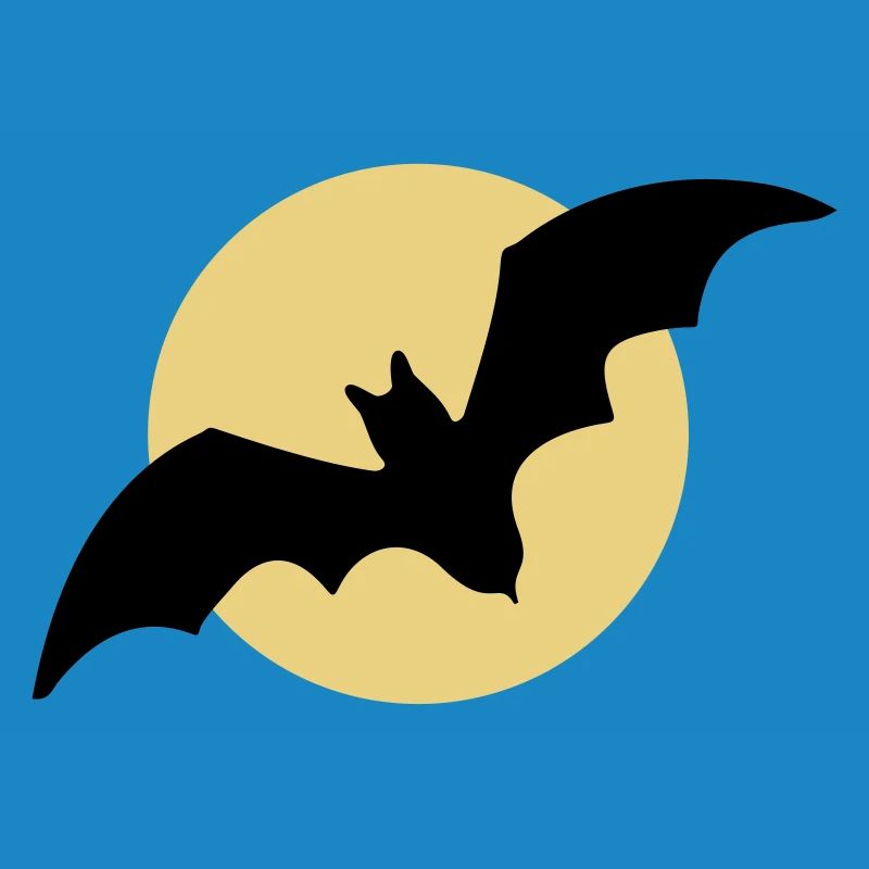 Flying bat moon