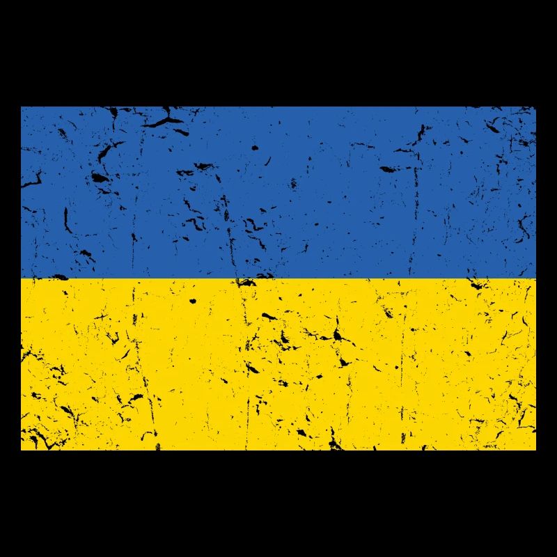 Drapeau de l’Ukraine en détresse