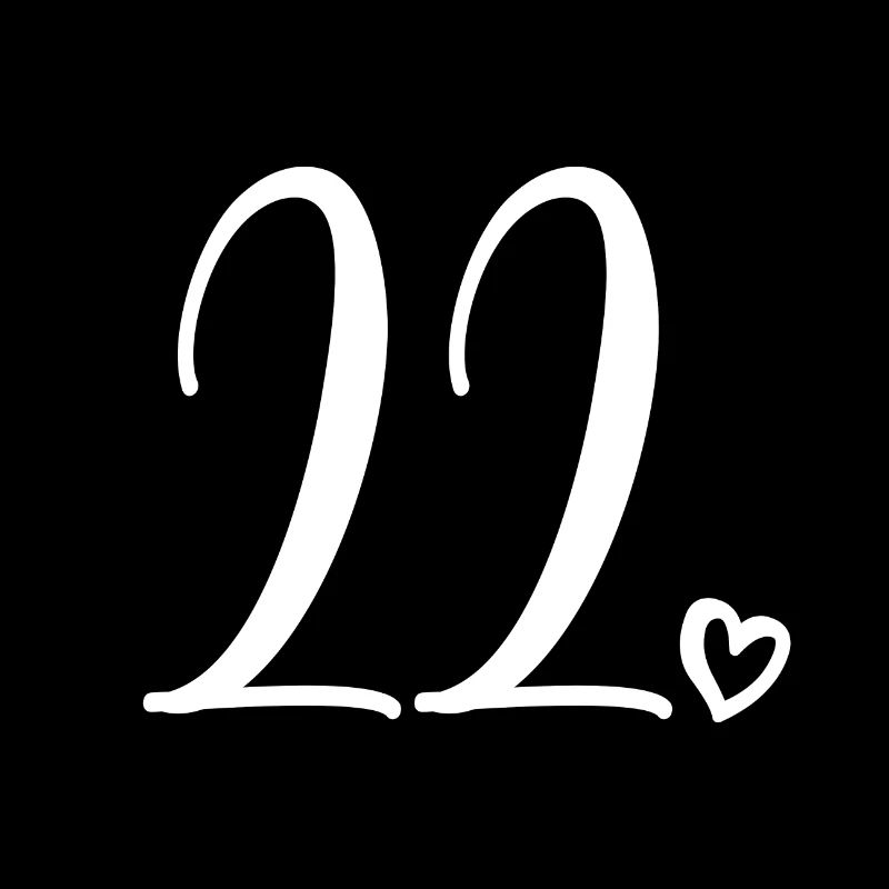 Mignon numéro 22, 22 ans, cadeau de 22e anniversaire