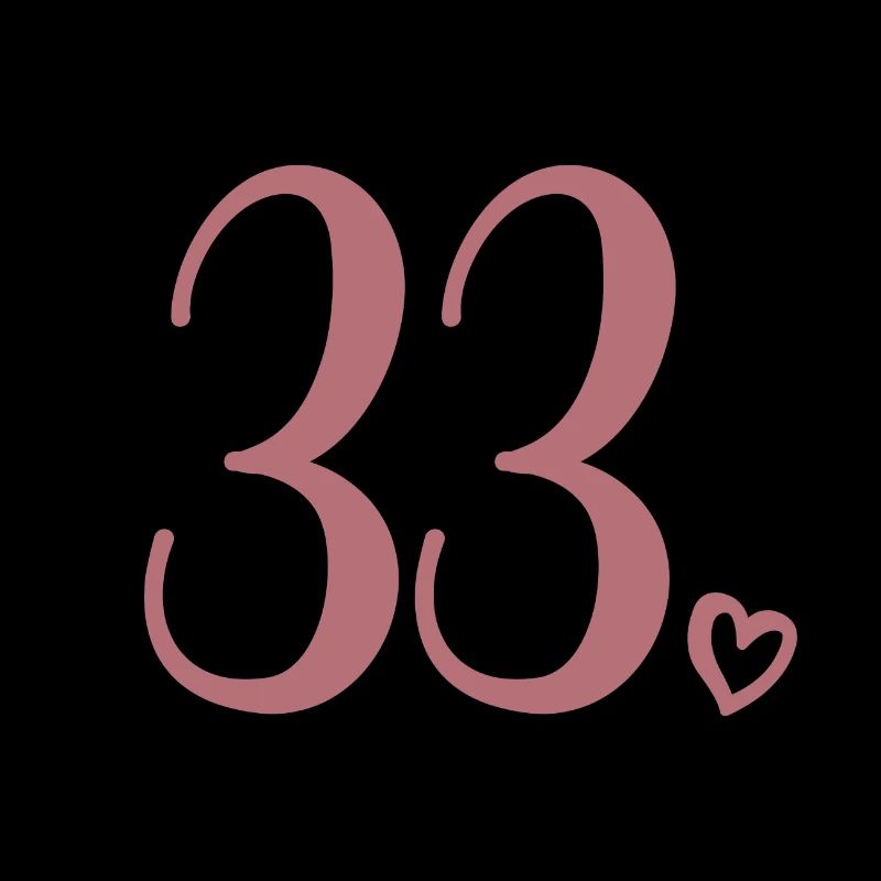 Mignon numéro 33, 33 ans, cadeau de 33e anniversaire