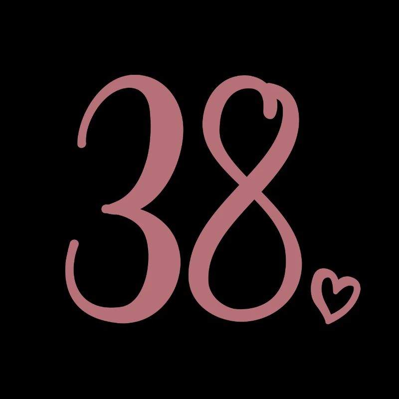 Mignon numéro 38, 38 ans, cadeau de 38e anniversaire
