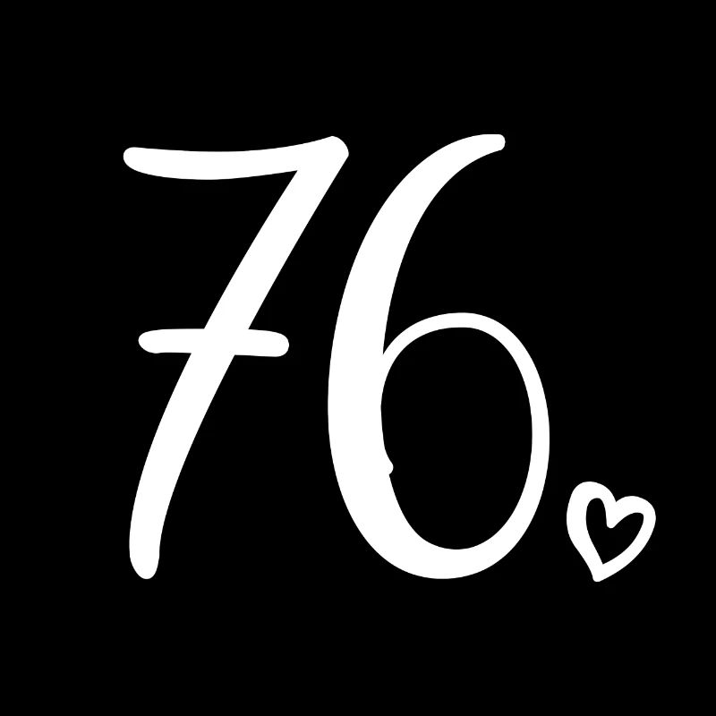 Mignon numéro 76, 76 ans, cadeau de 76e anniversaire