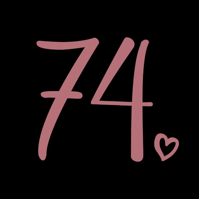 Mignon numéro 74, 74 ans, cadeau de 74e anniversaire