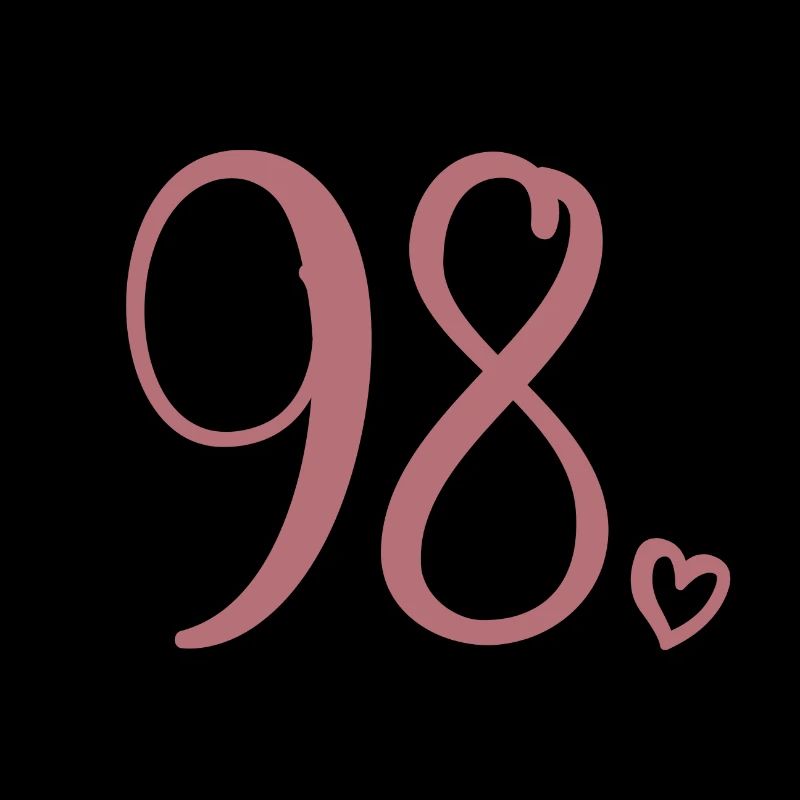 Mignon numéro 98, 98 ans, cadeau de 98e anniversaire