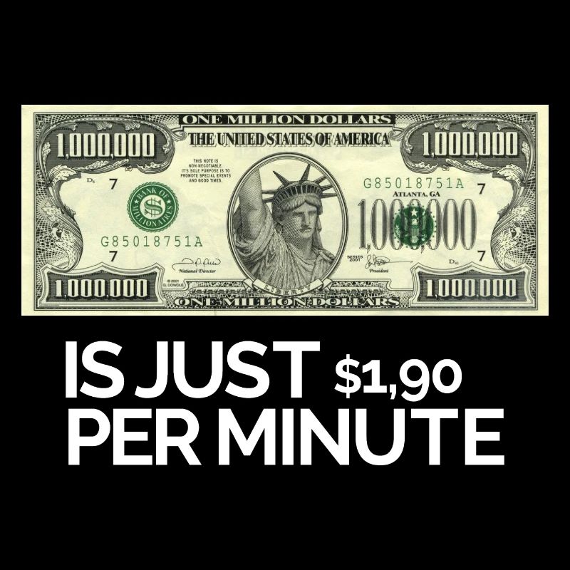 1Million Dollar is Just $1,90 per Day