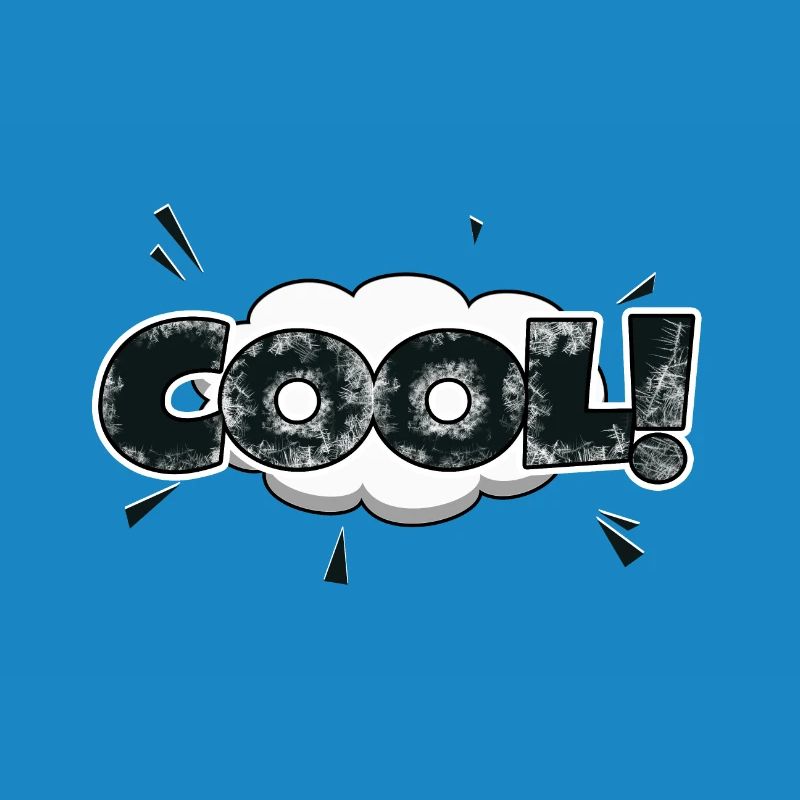 cooler Comic Style Bubble Graffiti Schriftzug
