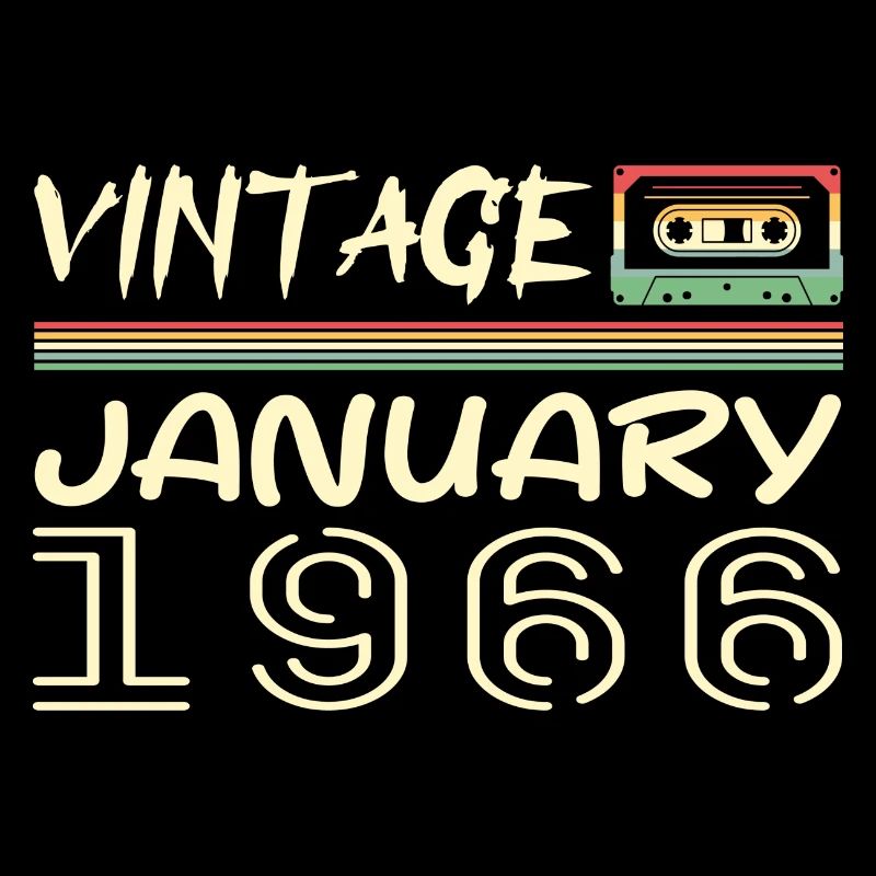 Vintage Janvier 1966 - Anniversaire Janvier 1966