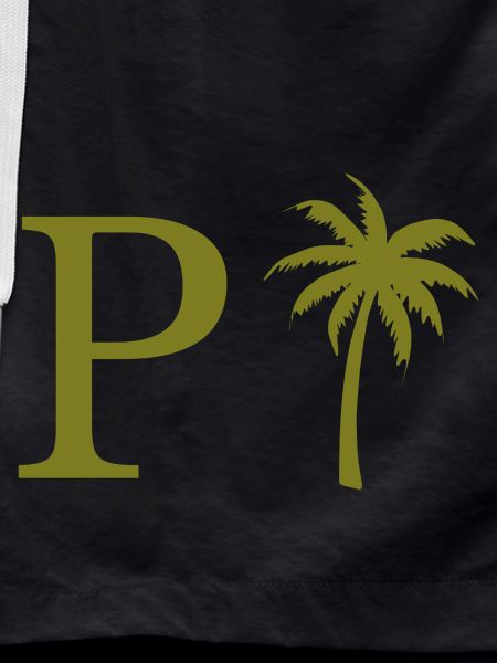 Letter p green Palm