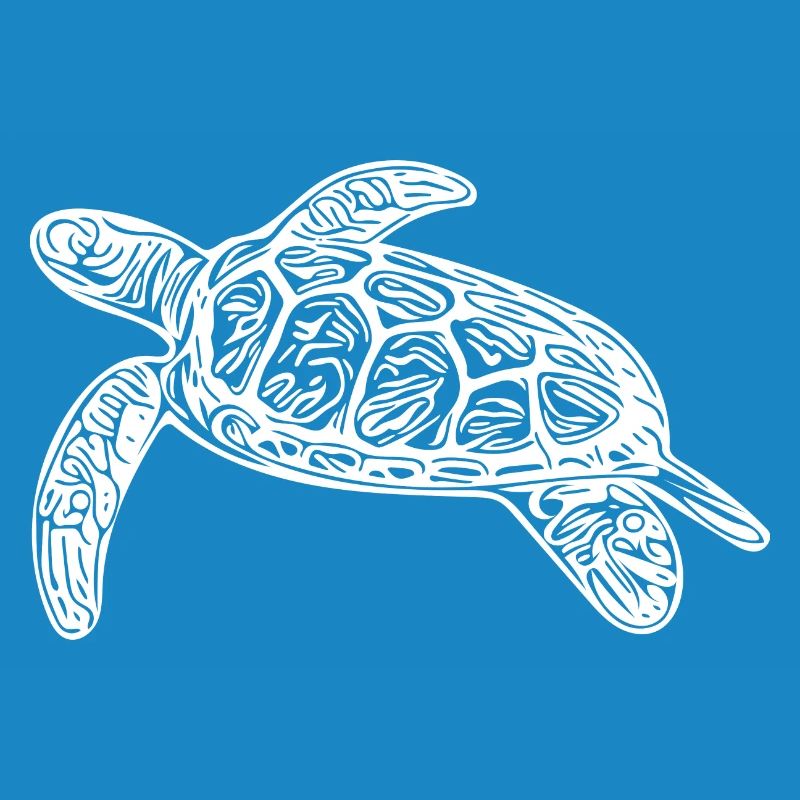 Small floating turtle