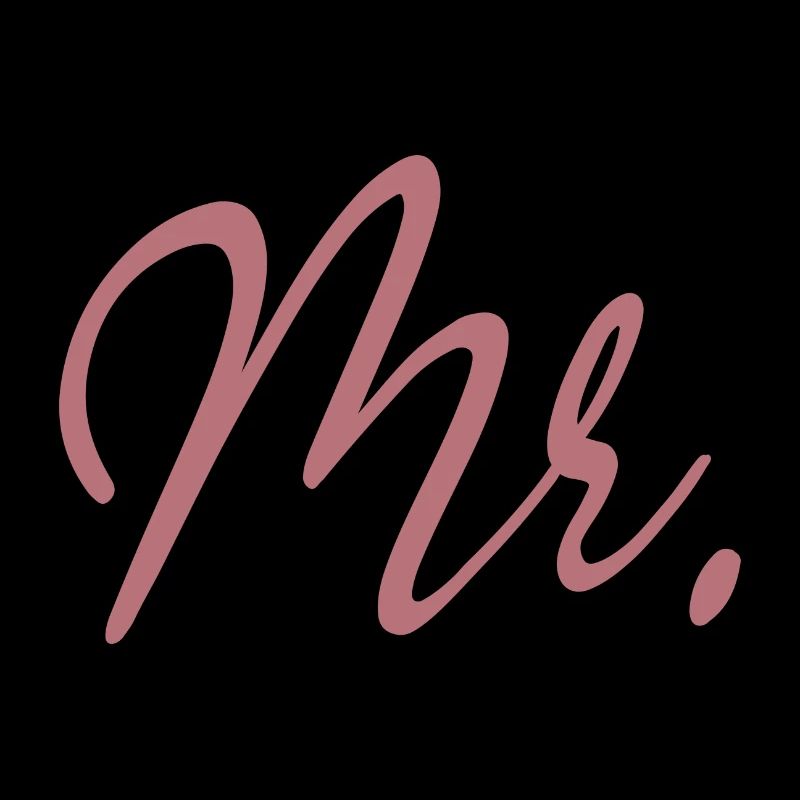 Mr. Matching Couple Engagement Wedding Honeymoon