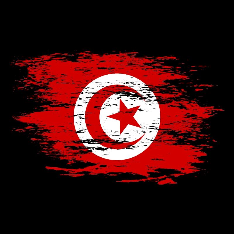 Tunisia flag used