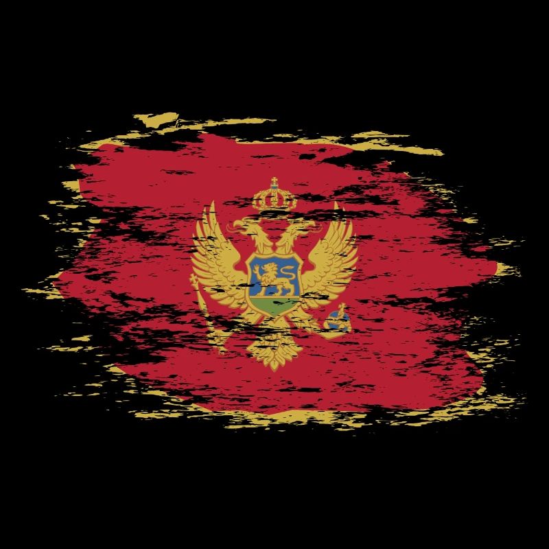 Drapeau du Monténégro utilisé