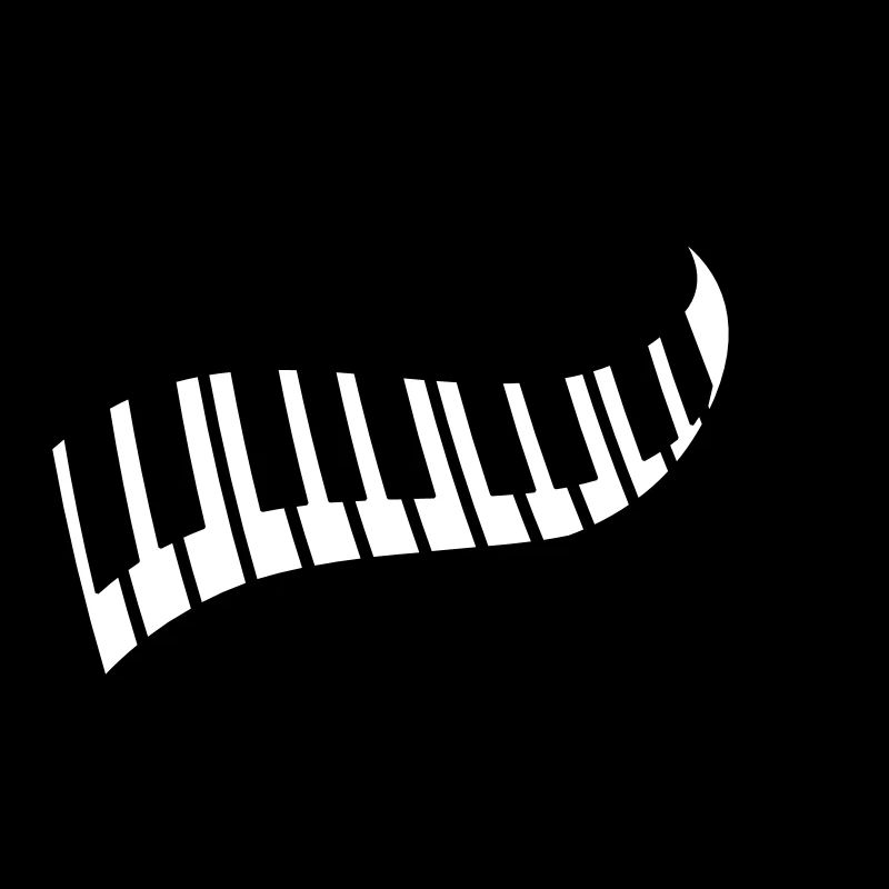 Touches de piano Touche de basse Clavier de symbole de basse