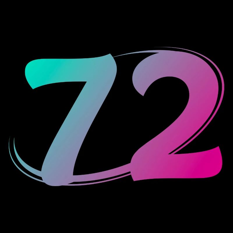 Numéro 71 multicolore