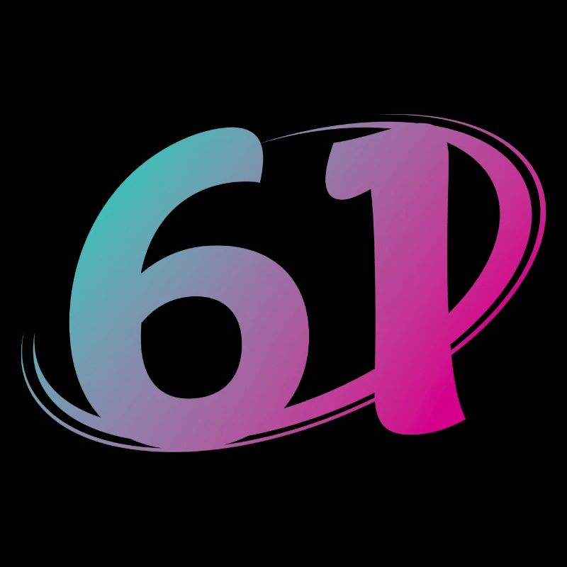 Numéro 61 multicolore