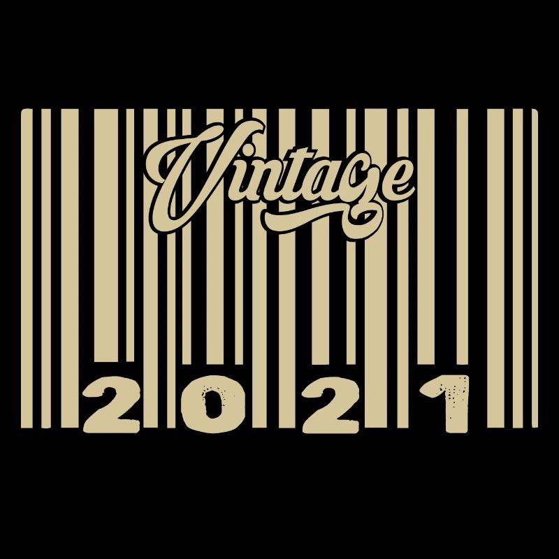 vintage 2021 Code barre 2021: Année 2025.