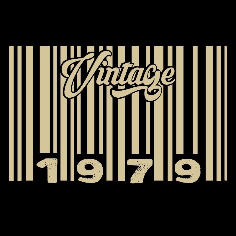 Vintage 1979 Barcode 1979: Year 2025.