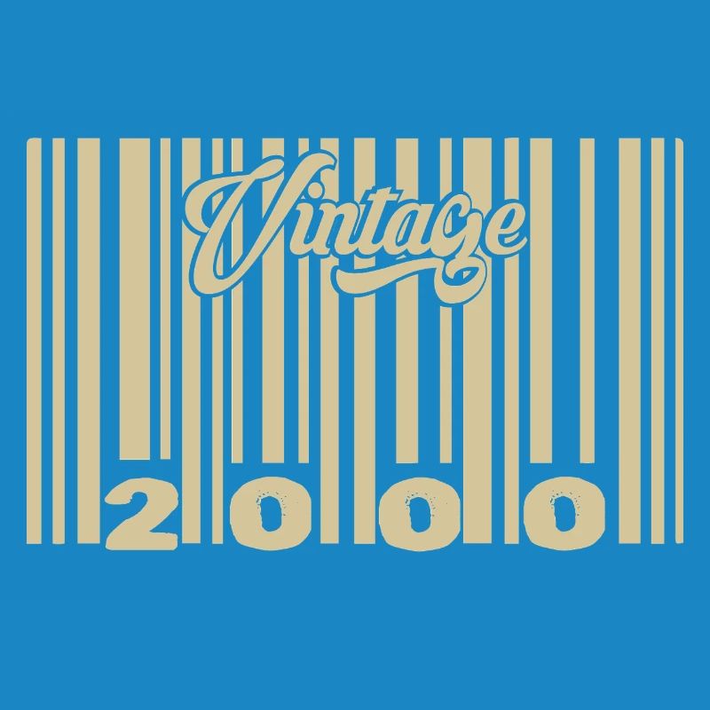 vintage 2000 Code barre 2000: Année 2025.