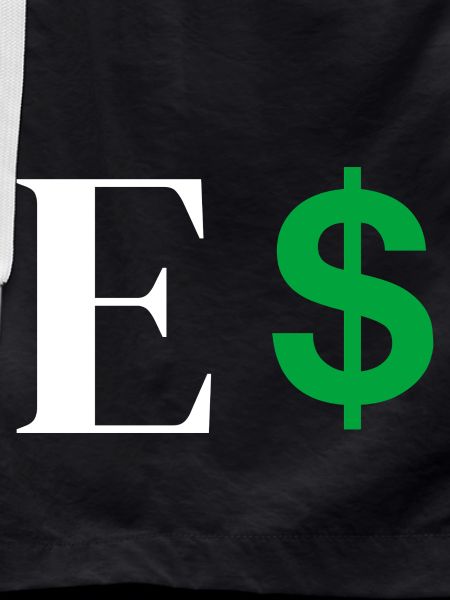Letter E Dollar