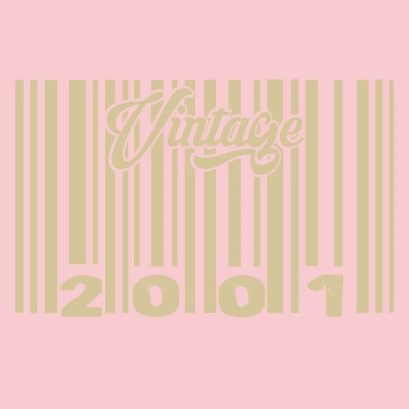 vintage 2001 Barcode 2001: Year 2025.
