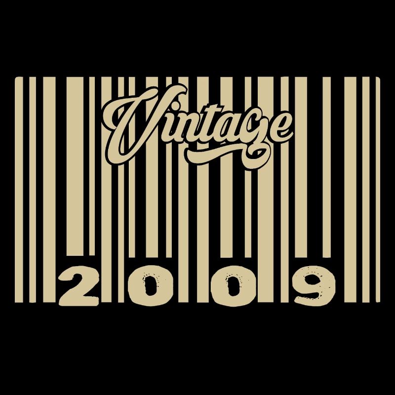 vintage 2009 Code barre 2009: Année 2025.
