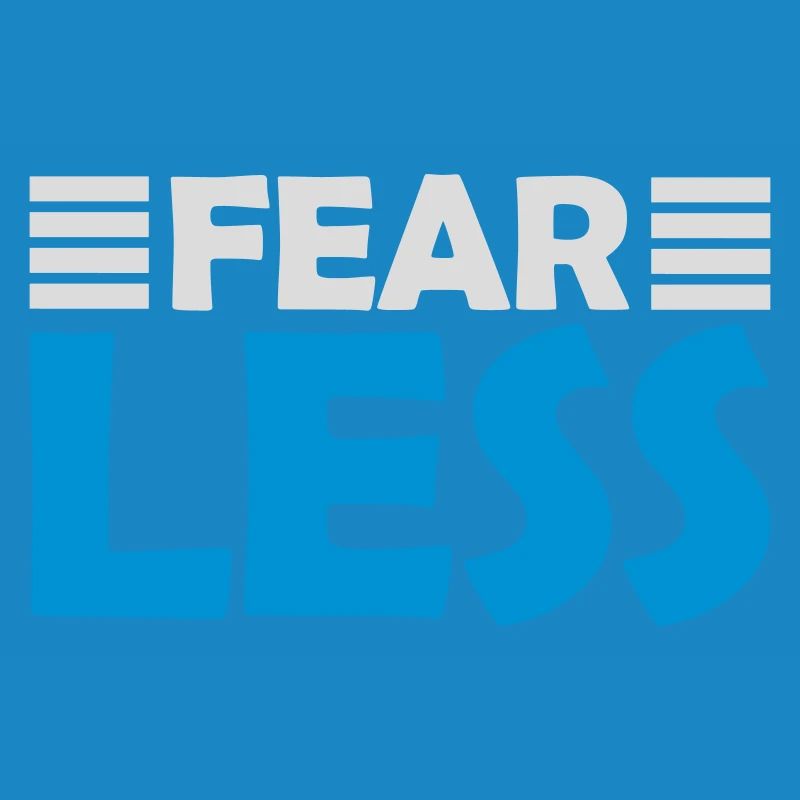 fearless Text Zitat Design