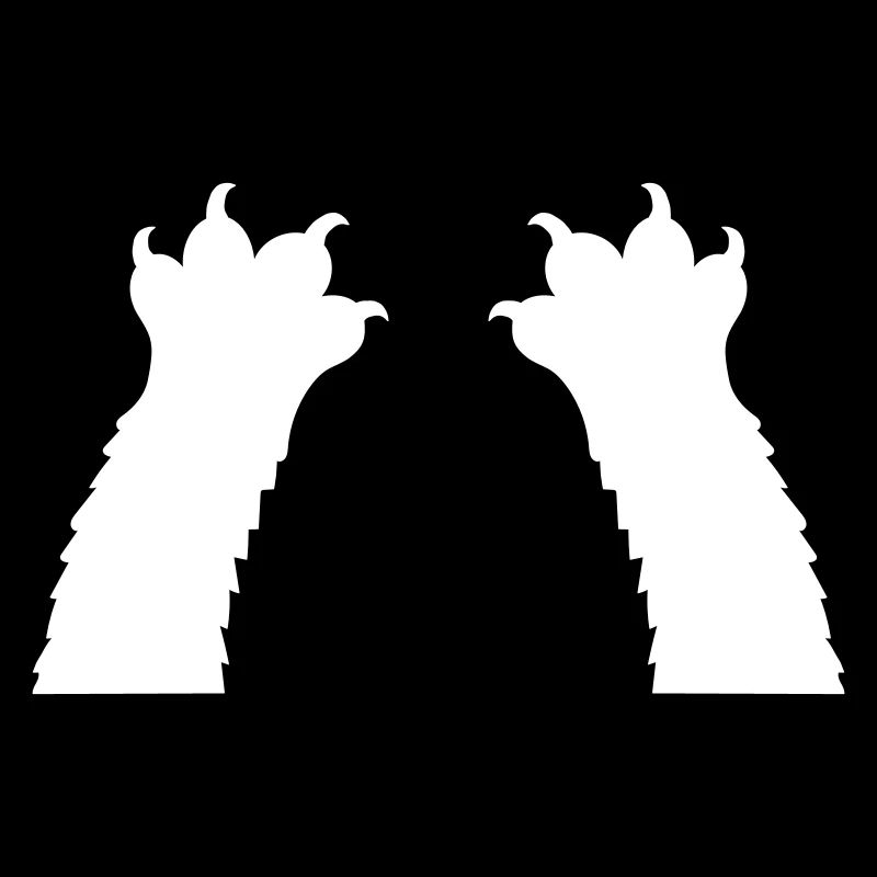Cats Claws Paws Paws Claws Silhouette