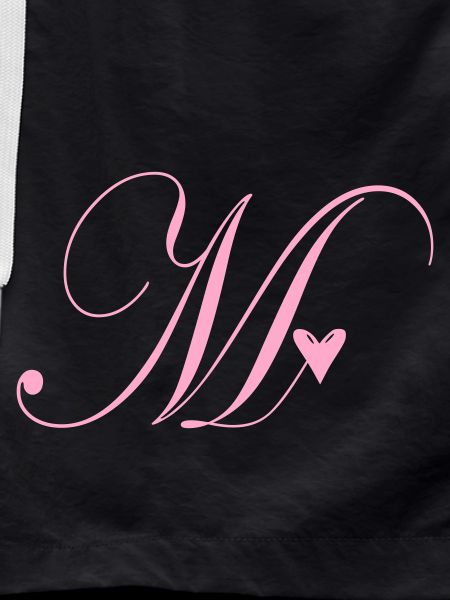 Monogram M Heart Vine