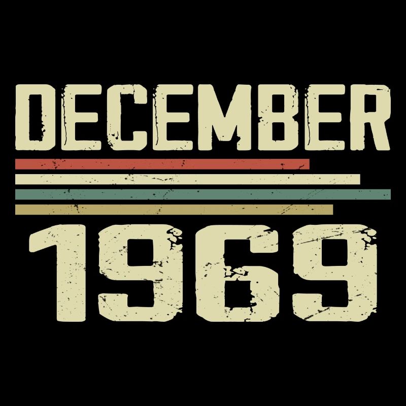 Décembre 1969 Vintage Rétro Anniversaire