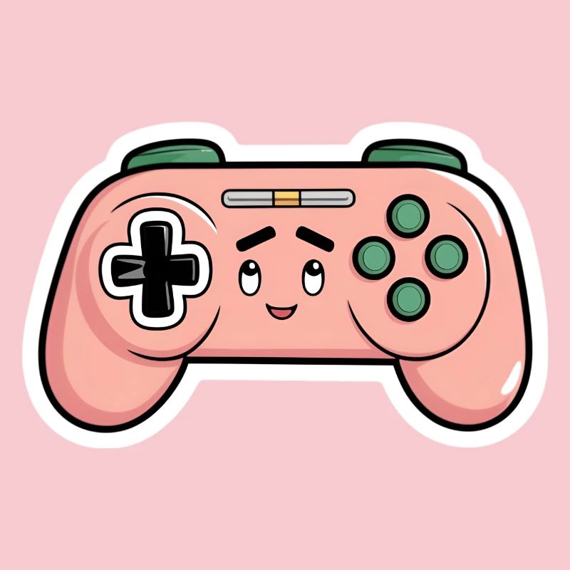 Gamer Zocker Controller Gaming süß Comic Geschenk