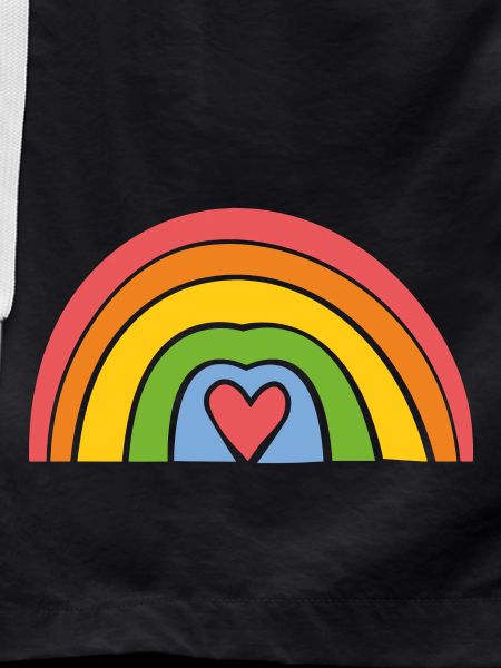 Rainbow with heart