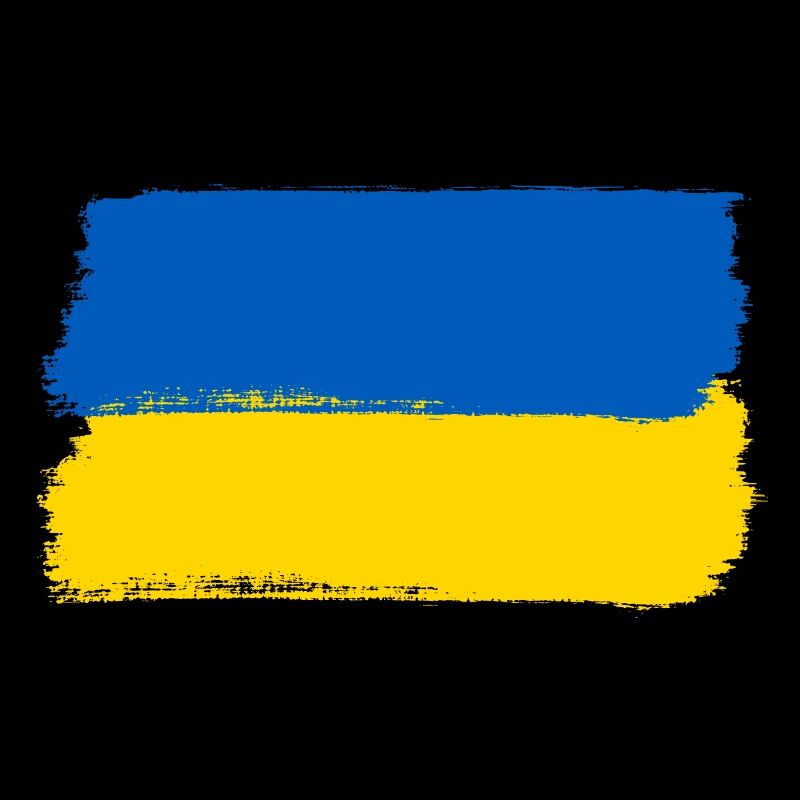 Ukraine Flag Brushstyle