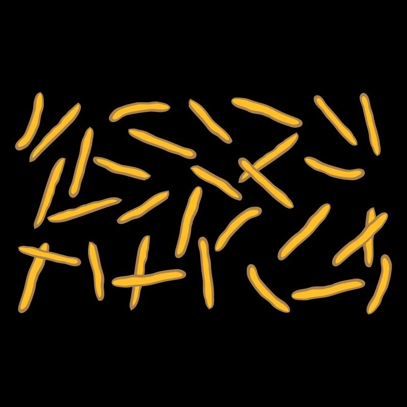 Français Fries Rain Pattern