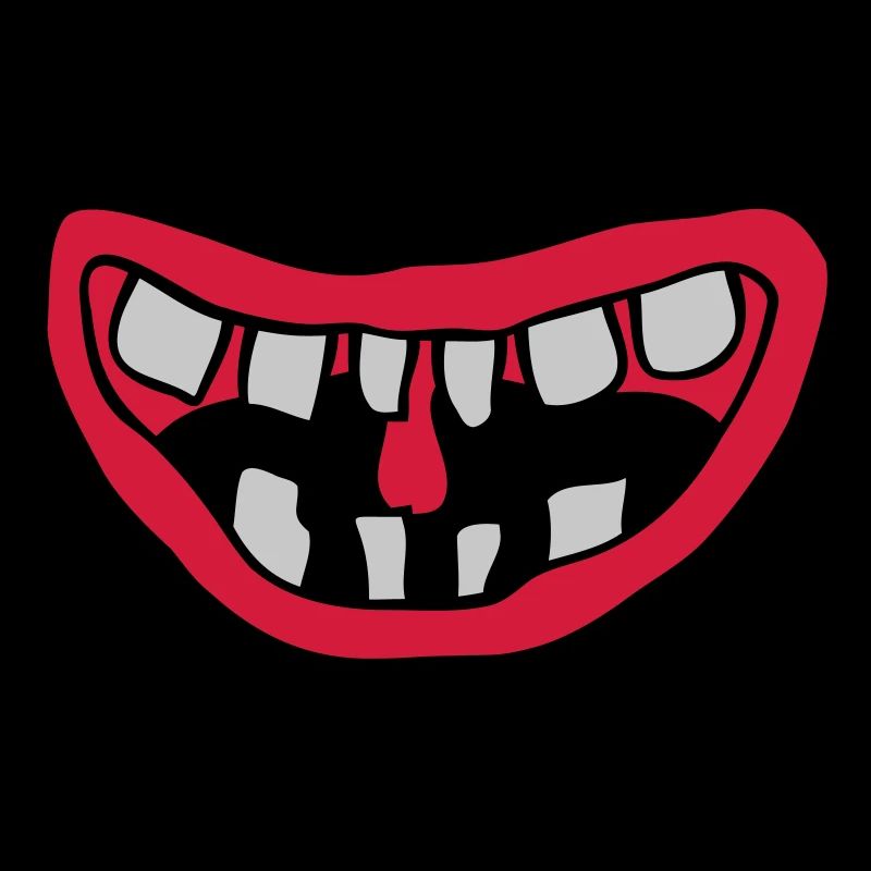 Conception de la bouche de monstre rieur