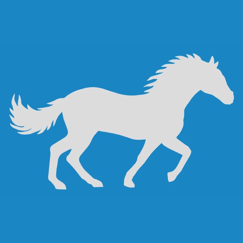 Rennendes Pferd Silhouette Design
