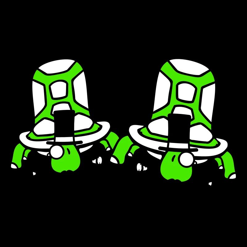 2 Mr. Turtles Sir Two Rich Top Hats Gentlemen