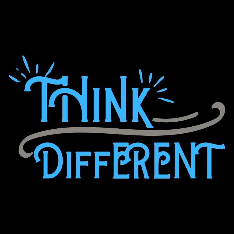 Think Differnet Blaue Grau Design