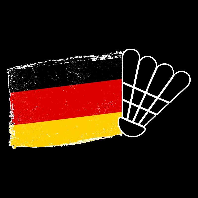 Federball Deutsche Flagge Badminton