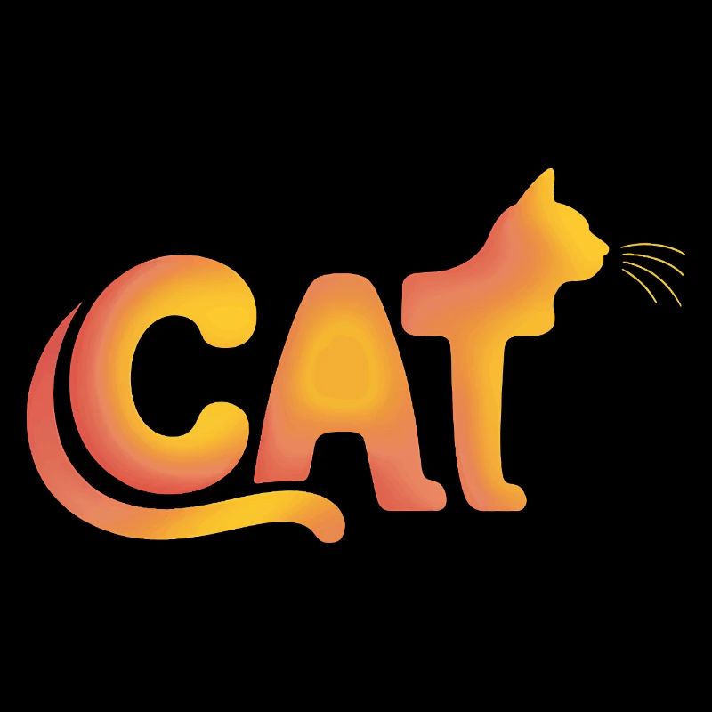 Chat - Logo de chat mignon
