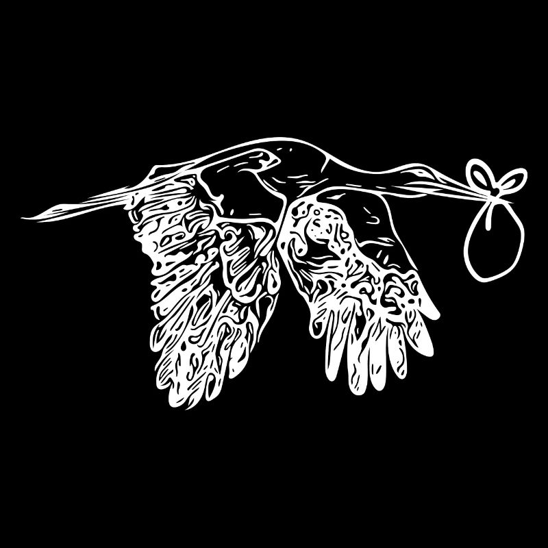 Fliegender Storch Nachwuchs Lieferung