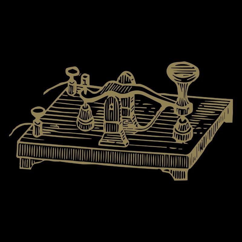 Appareil de code Morse vintage, communication rétro